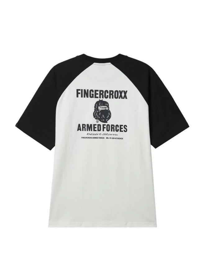 فينجركروكس تيشيرت راجلان مستوحى من عاصفة الصحراء العسكرية