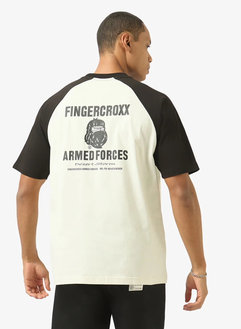 FINGERCROXX Military  Desert Storm Raglan Sleeve T-shirt