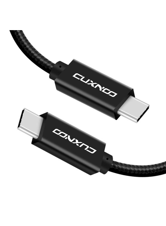 Cuxnoo USB C 3.2 Gen 2 Cable 6.6ft, 4K Video Display USB C-C Monitor Cable Support 100W Fast Charge and 10 Gbps Data Transfer for Type-C iPhone 15 Pro, MacBook Pro/Air, Chromebook, Matebook, Thinkpad - Image 1
