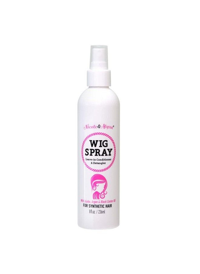 Nicole & Alyssa - Wig Spray For Synthetic Hair 8Oz Leavein Conditioner Detangler Moisturizer - Image 1