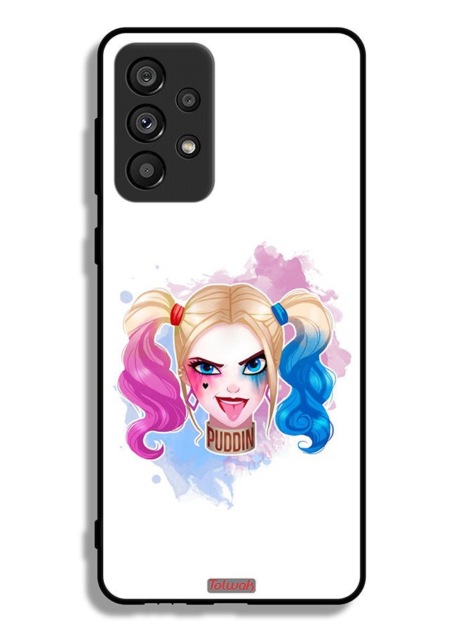 Tolwak Samsung Galaxy A73 5G Protective Case Cover Harley Quinn Art - Image 1