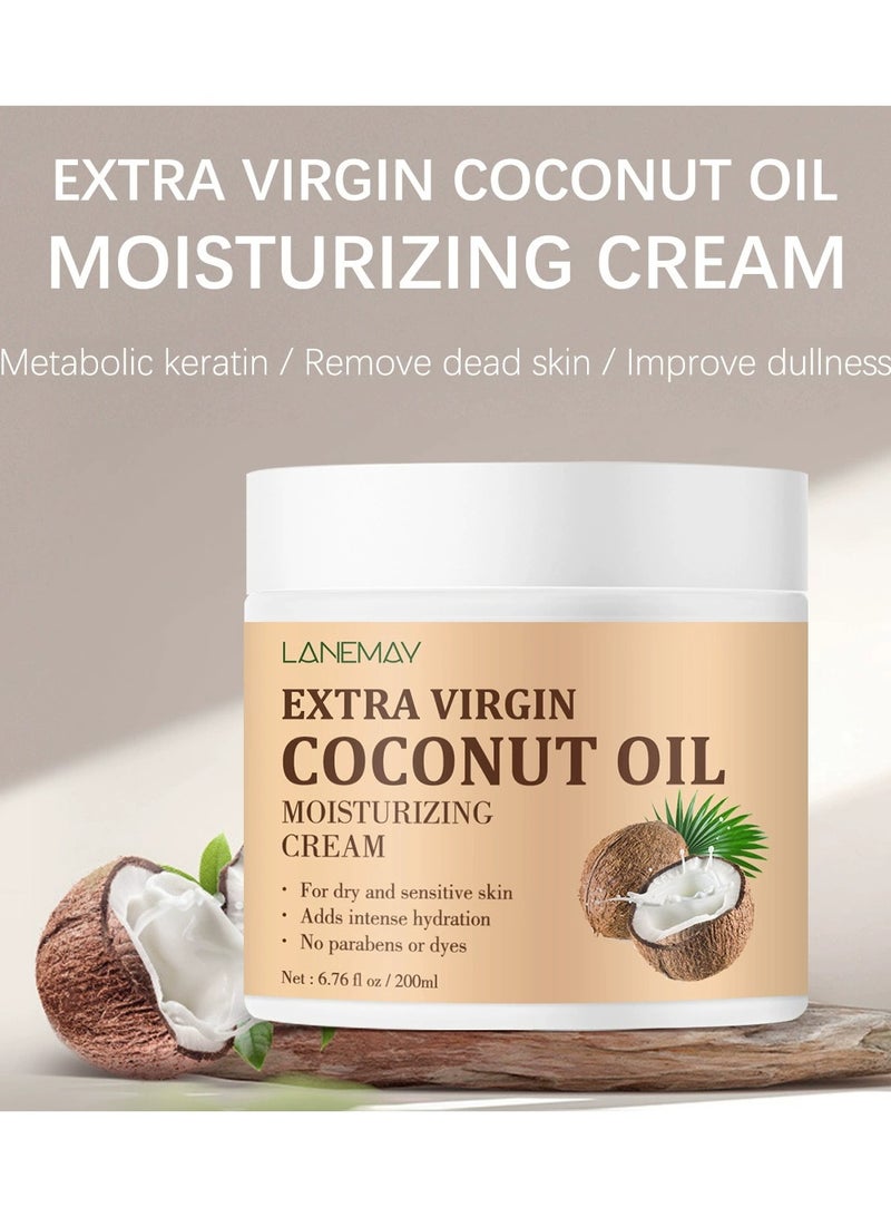 LANEMAY Coconut Body Lotion – Moisturizing Hydrating Skin Nourishing Cream, Softening Body Moisturizer Lotion - Image 3