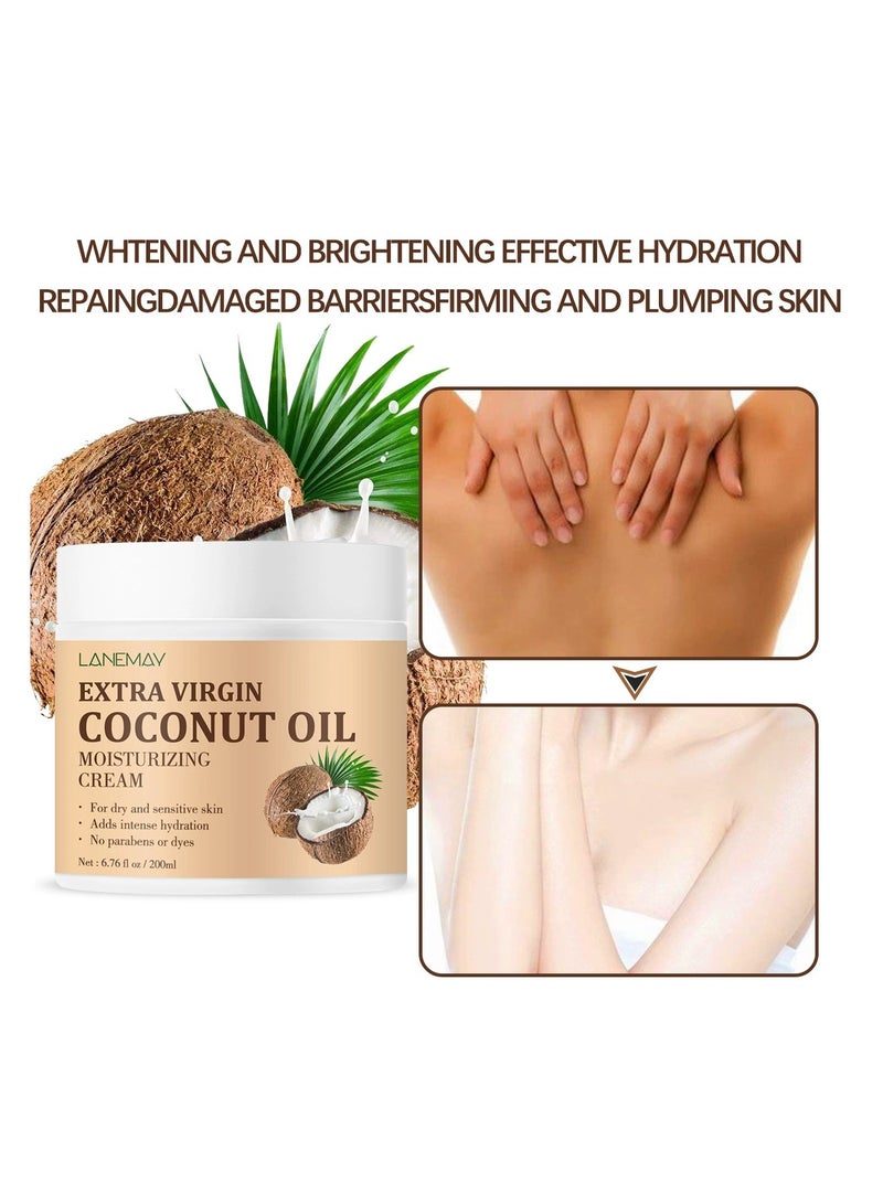 LANEMAY Coconut Body Lotion – Moisturizing Hydrating Skin Nourishing Cream, Softening Body Moisturizer Lotion - Image 4