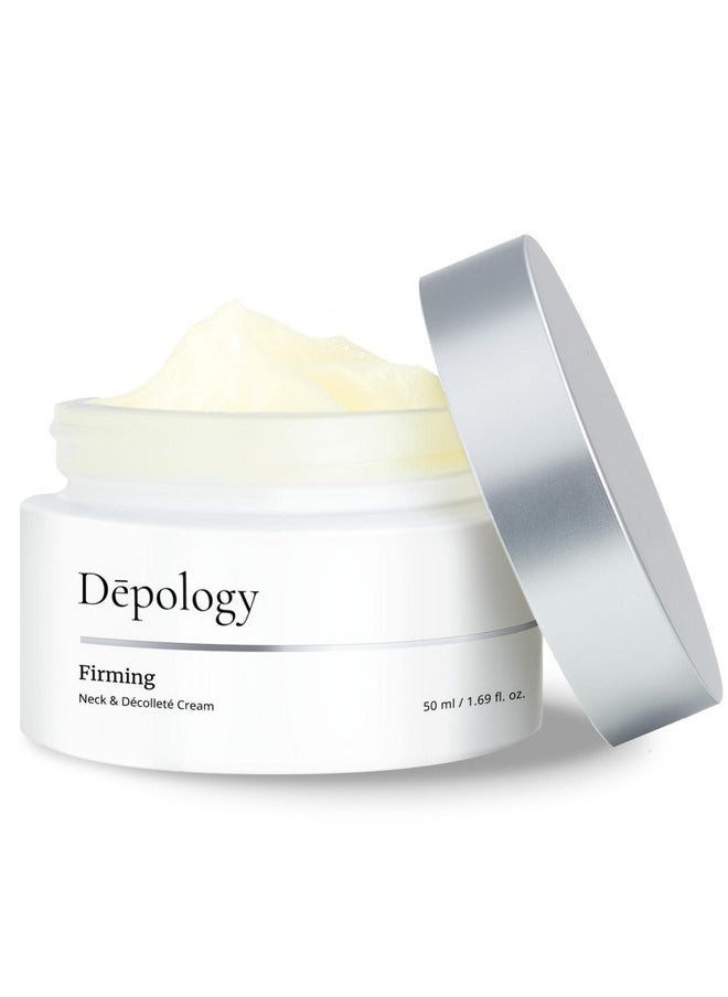 depology - depology Firming Neck & Décolleté Cream, Anti-Aging Neck Cream for Tightening and Wrinkles with IDEALIFT™4%, Retinol, Collagen, Multi-HA Complex, Korean Skin Care Product 1.69 fl. oz - Image 1