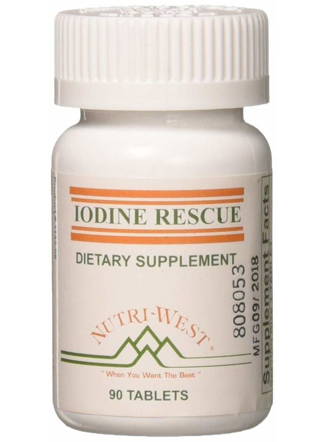 Nutri-West Iodine Rescue 90 Tablets by Nutri West - Image 1