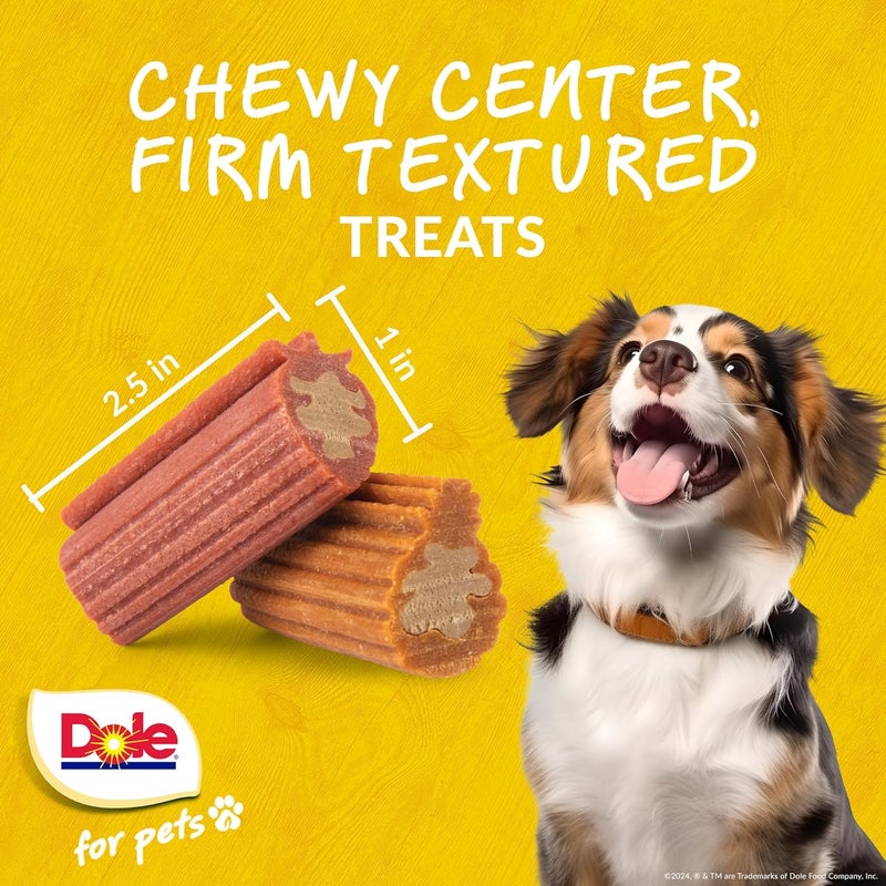 Dole for Pets Freshly Fetched Dog Chews, Assorted Strawberry & Pineapple Flavor Dog Treats, 7oz | Flavored with Real Fruits, No Wheat, Corn, Soy, Artificial Flavors, Colors, or Preservatives - Image 3