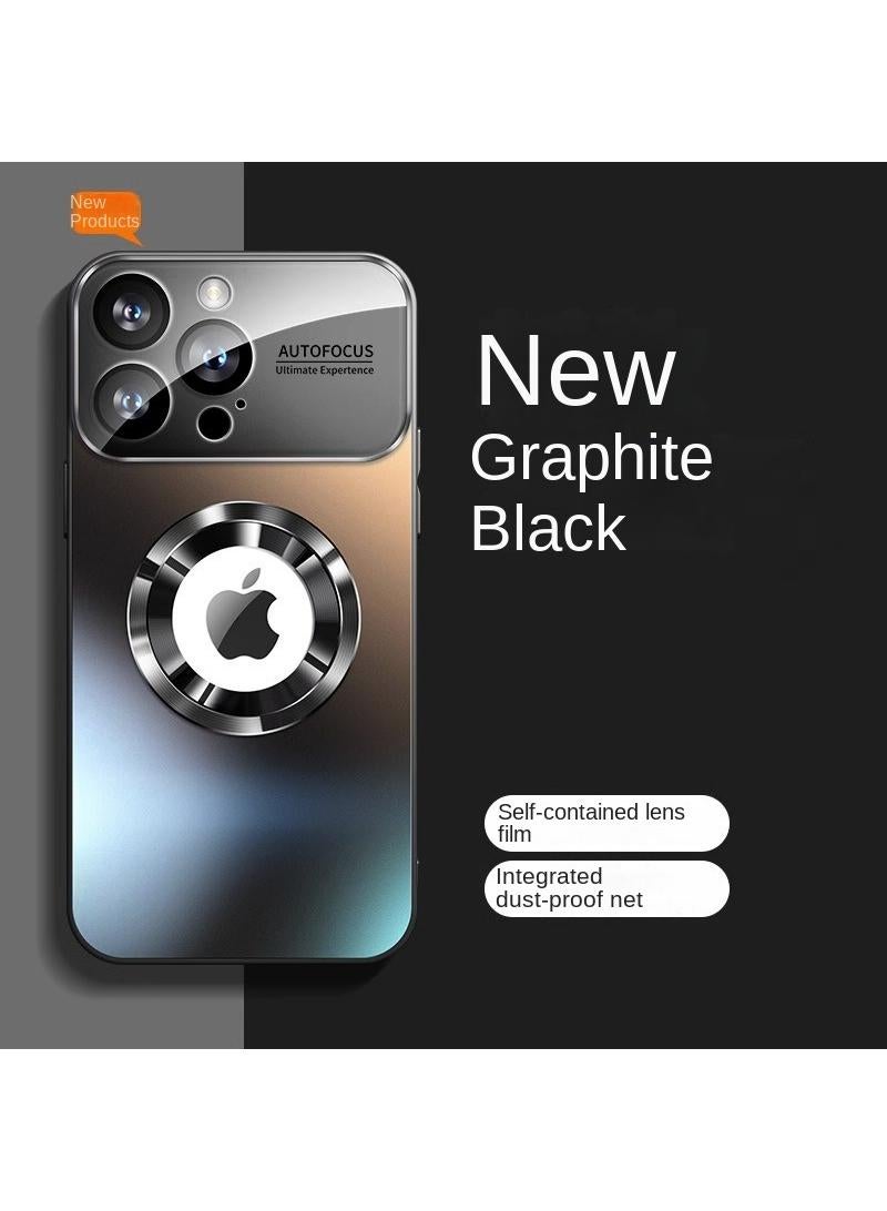 Y&D Applicable To Apple 12pro Matte Standard Leakage Magnetic Large Window Mirror Mobile Phone Protective Case - Image 1