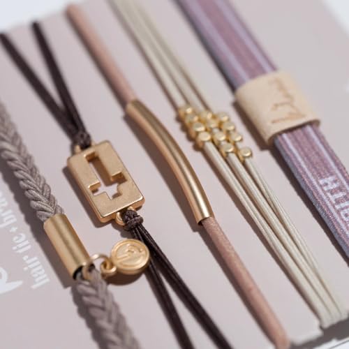 K'lani K’lani Faith Hair Tie Bracelets for Women - Boho Hair Ties & Elastic Bracelet Accessories for Hairs & Wrist - Gift for Birthdays, Mother’s Day & Graduation | 5 Pack - Small - Image 2