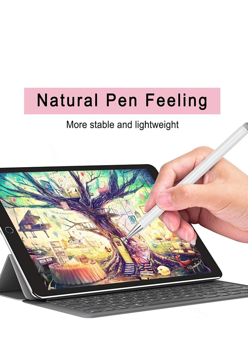 SYOSI Stylus Pens for iPad, Touch Screens Pencils High Sensitivity Disc & Fiber Tip Universal with Magnetic Cap iPhone, Android, Microsoft Tablets Kid Student Drawing Writing - Image 2