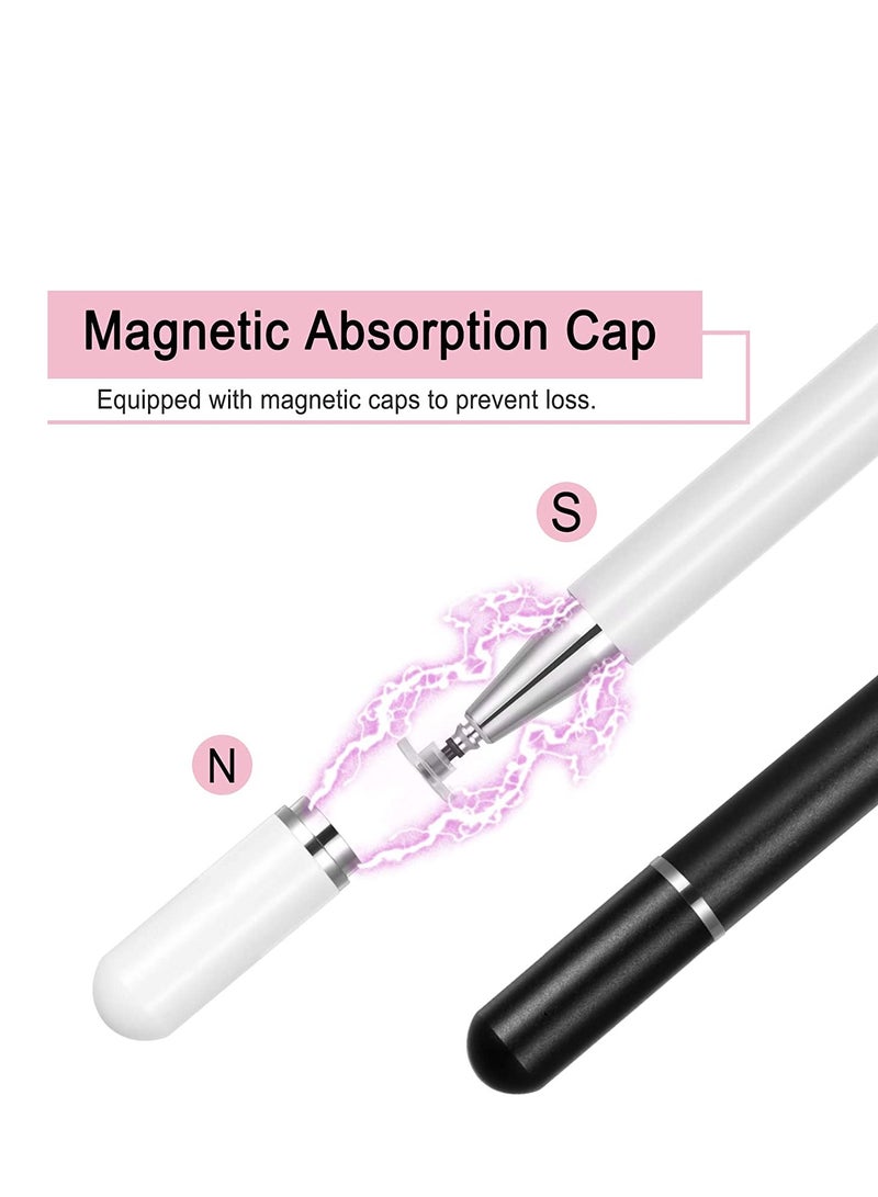 SYOSI Stylus Pens for iPad, Touch Screens Pencils High Sensitivity Disc & Fiber Tip Universal with Magnetic Cap iPhone, Android, Microsoft Tablets Kid Student Drawing Writing - Image 5
