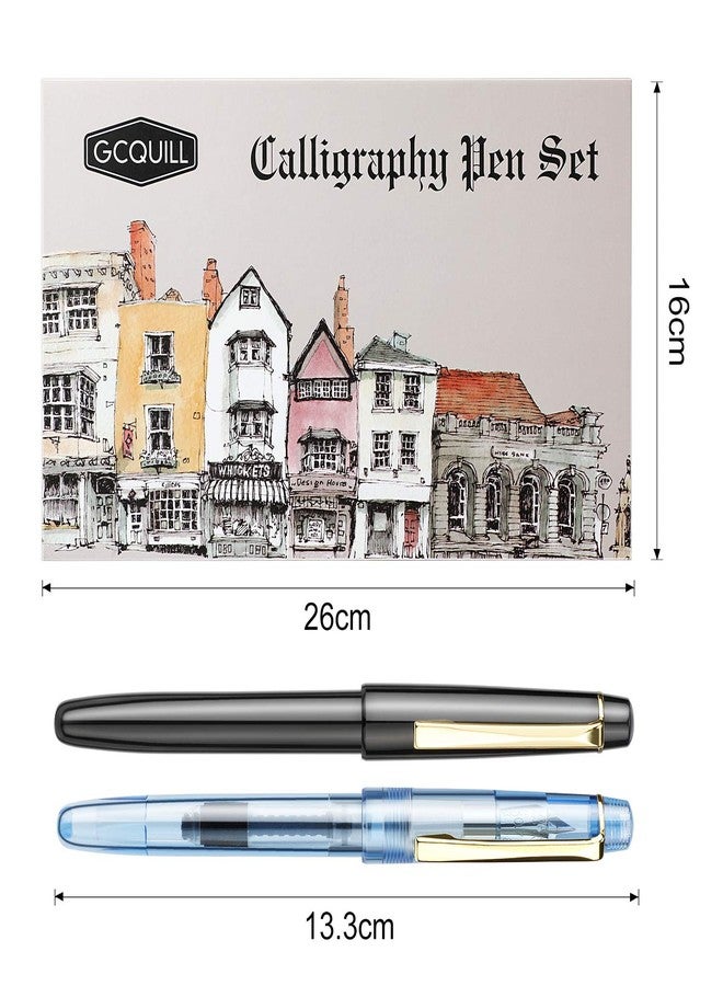 GC QUILL GCQUILL Calligraphy Set Fountain Pens 7 Different Size Nibs and 36 Assorted Ink Cartridges Kit for Calligraphy Lettering - Complete Easy Learning Set for Beginners F736 - Image 3