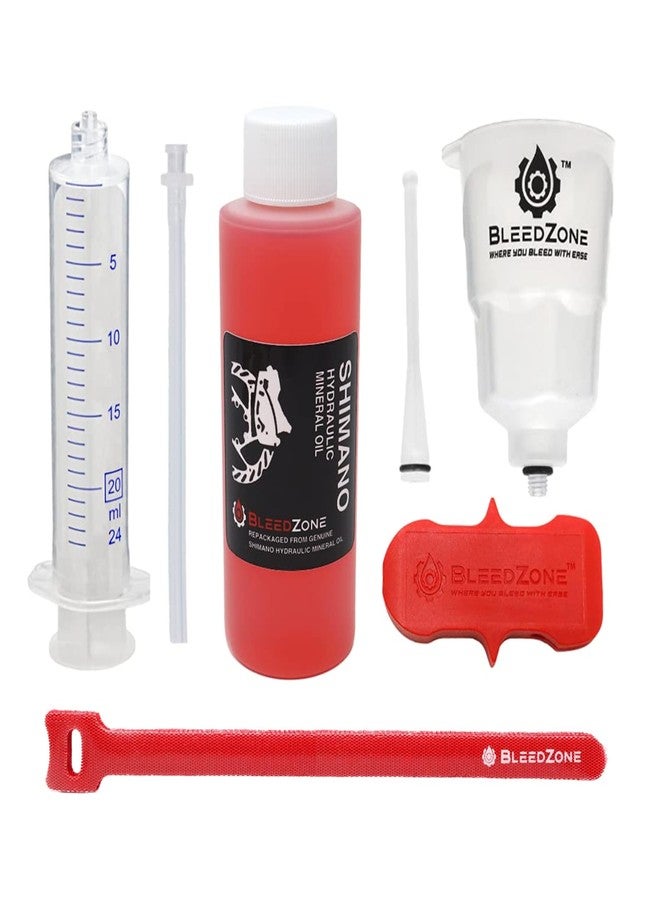 BleedZone Shimano Brake Bleed Kit with 120ml Mineral Oil - Hydraulic Brake Bleed Kit for Shimano Disc Brakes, Bike Brake, MTB Brake, and Mineral Oil Brake Maintenance - Image 2