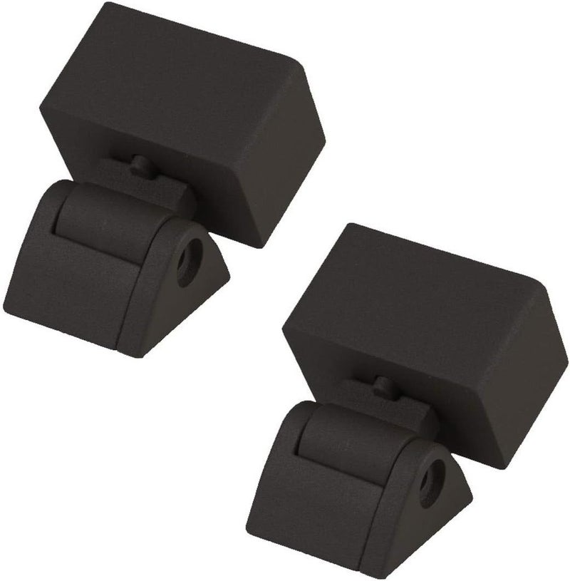 Deckorators Store Contemporary Rectangular in Stair Top Rail Brackets - Textured Black (with Screws) - Image 1