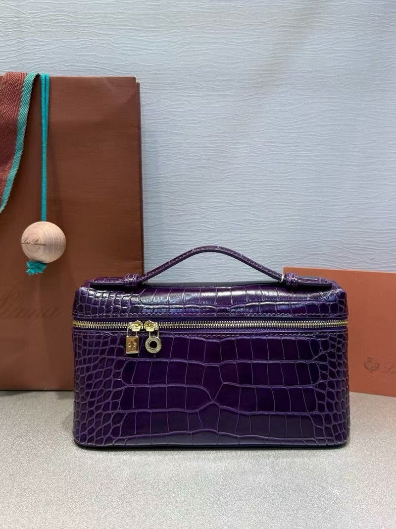 New Trendy Crocodile Pattern Handbag Crossbody Bag Versatile Shoulder Bag Women'S Small Square Bag Box Bag Genuine Leather Women'S Bag - Image 3