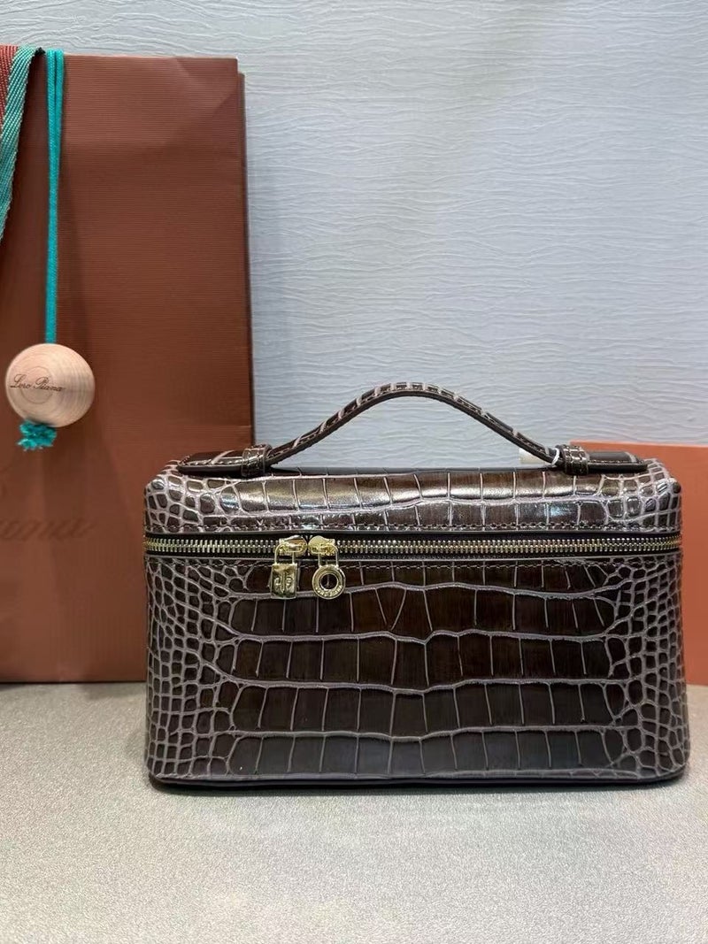 New Trendy Crocodile Pattern Handbag Crossbody Bag Versatile Shoulder Bag Women'S Small Square Bag Box Bag Genuine Leather Women'S Bag - Image 5