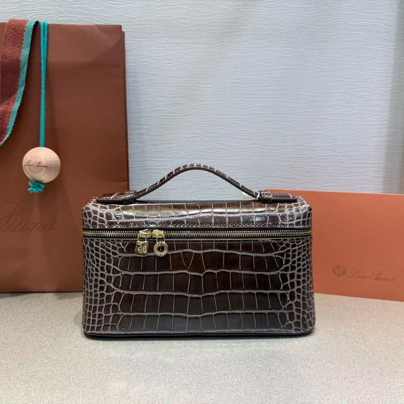 New Trendy Crocodile Pattern Handbag Crossbody Bag Versatile Shoulder Bag Women'S Small Square Bag Box Bag Genuine Leather Women'S Bag - Image 1