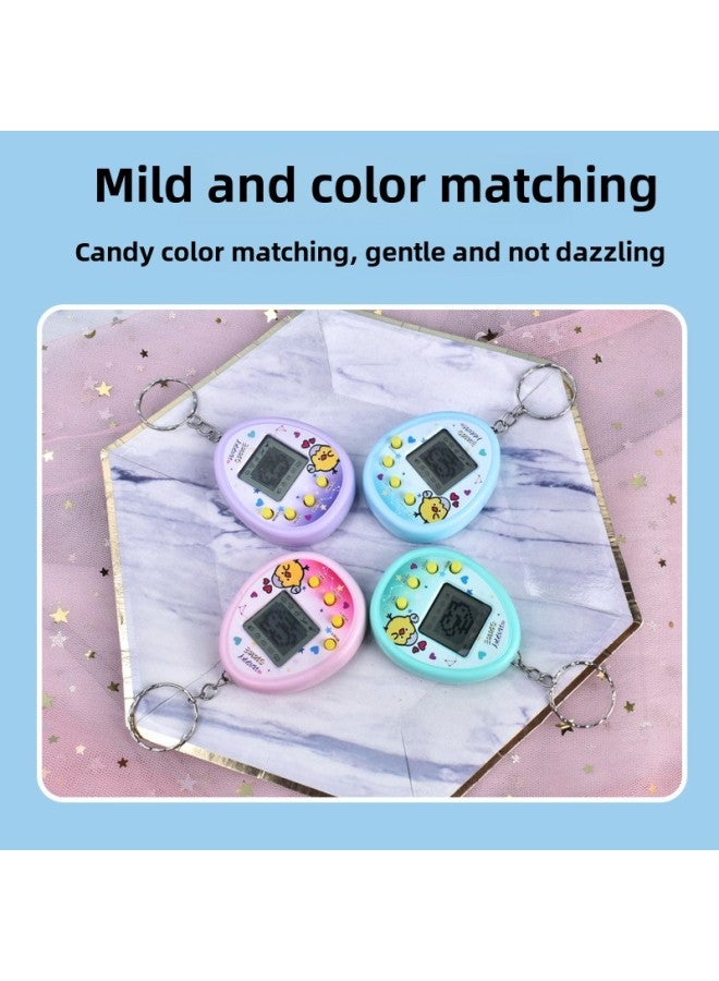 Xiyin Temu Electronic Pet Machine Pendant Miniature Virtual Pet Developing Game Machine Keychain-Color:Macaron Powder  - Image 4