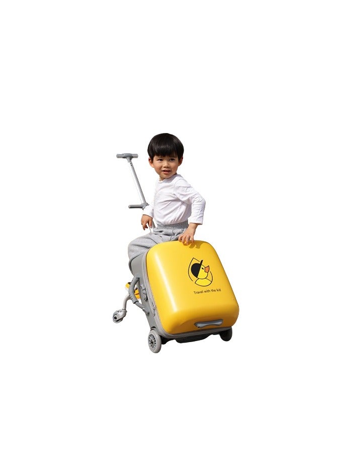 BLOOMING TIME Children’s Ride-On Suitcase, Carry-On Luggage Trolley - Image 1