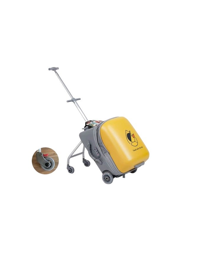 BLOOMING TIME Children’s Ride-On Suitcase, Carry-On Luggage Trolley - Image 3