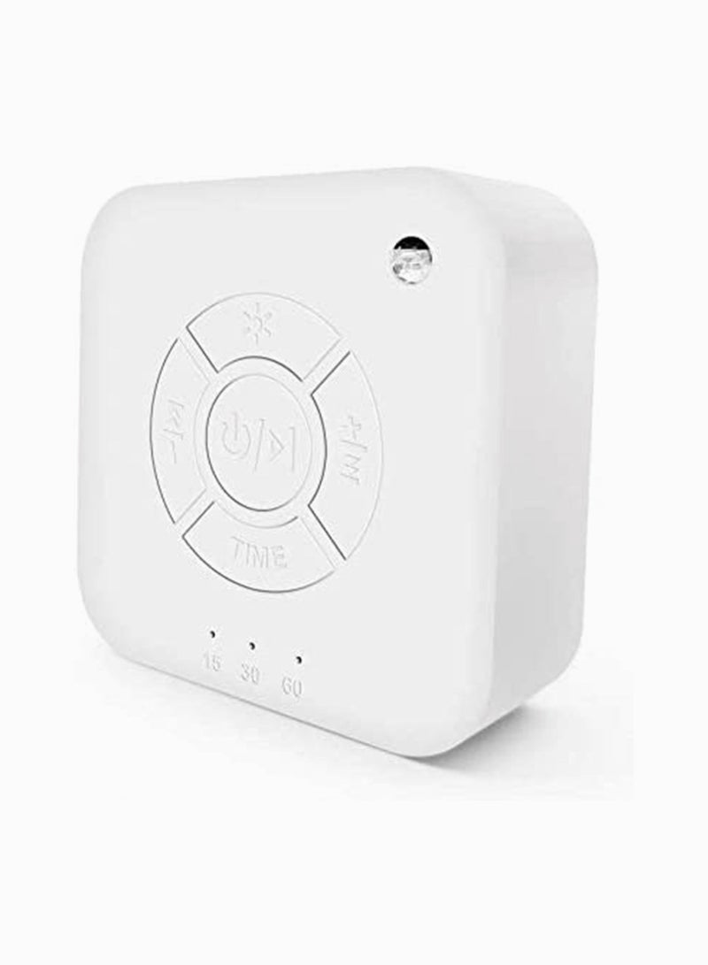SYOSI Portable High Fidelity 9 Natural Noise And Soothing Sounds Machine Sleep Sound Therapy Machine With Baby Soothing Night Light White  - Image 1