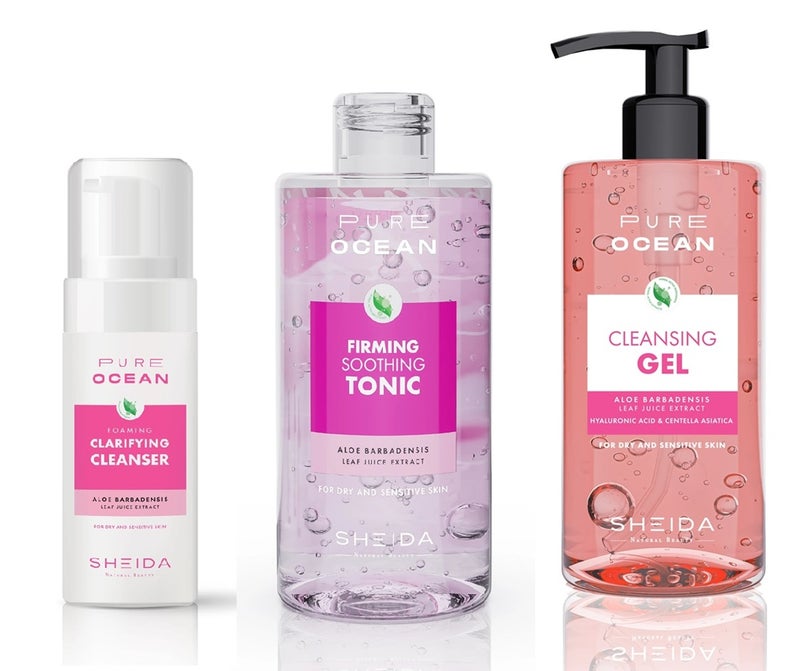 Sheida Pure Ocean Facial Cleansing Set - For Dry and Sensitive Skin - Image 1