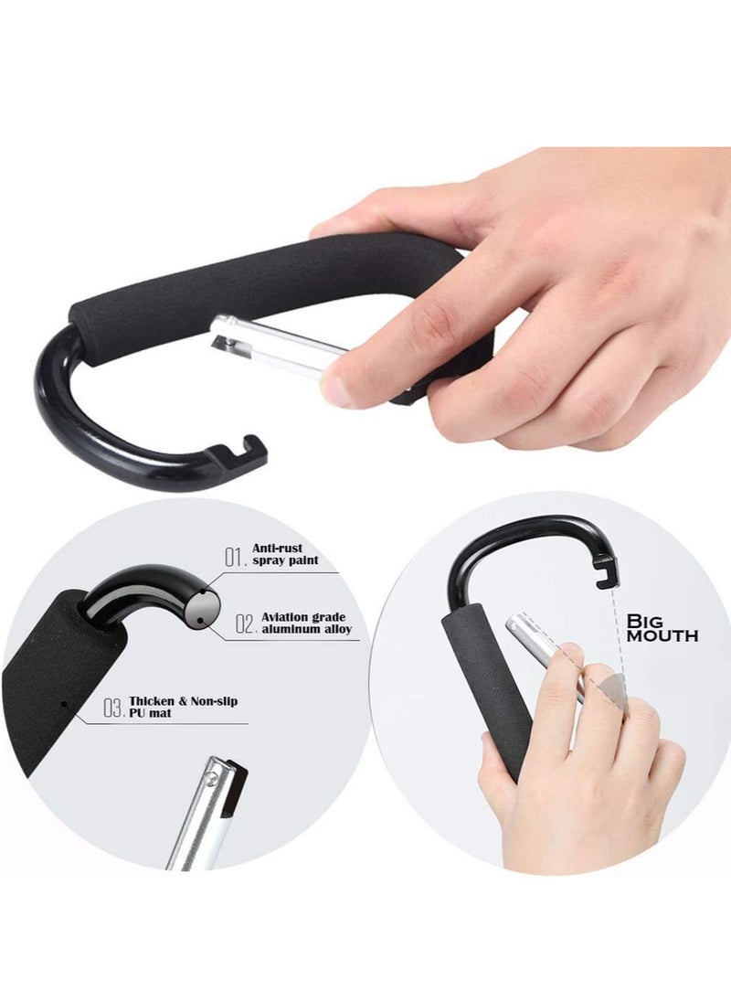 D Shape Large Buggy Carabiner Hook,Pram Pushchair Stroller Clip,Shopping Accessories Bag Holder Hook Black Universal FIT for Strollers Prams Pushchairs and to Hand Carry Your Shopping Bags - pzsku/ZBB8C85CD7A5E6BDBEF4EZ/45/_/1698408836/3593a48d-fbfe-4994-9d93-10cca057af41