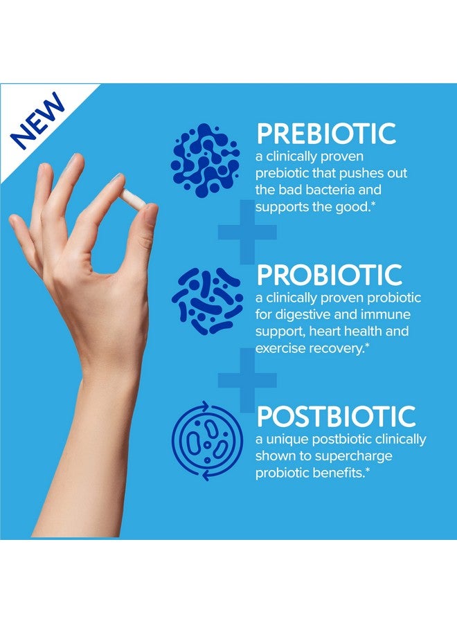 Florajen Complete Probiotic, Prebiotic, & Postbiotic, Women & Men's Daily Immune Support & Digestive Supplement for Constipation and Bloating Relief, 30 Capsules - Image 2