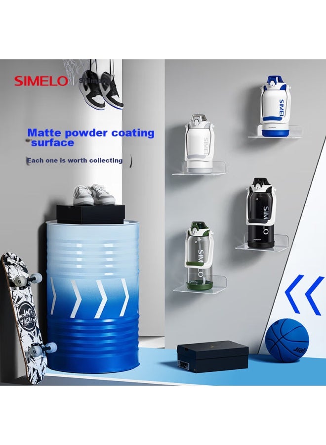 Simelo Large Capacity 316l Stainless Steel Insulated Tumbler With Straw, Sports Water Bottle, Direct Drinking Thermos, 1.5l, Galaxy White - Image 3