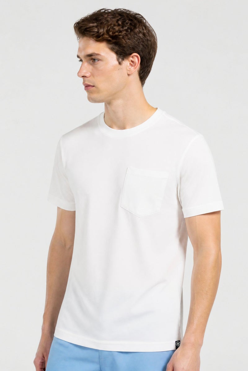 Gaiam Men Slim Fit Short Sleeve Training T-Shirt, White - Image 4