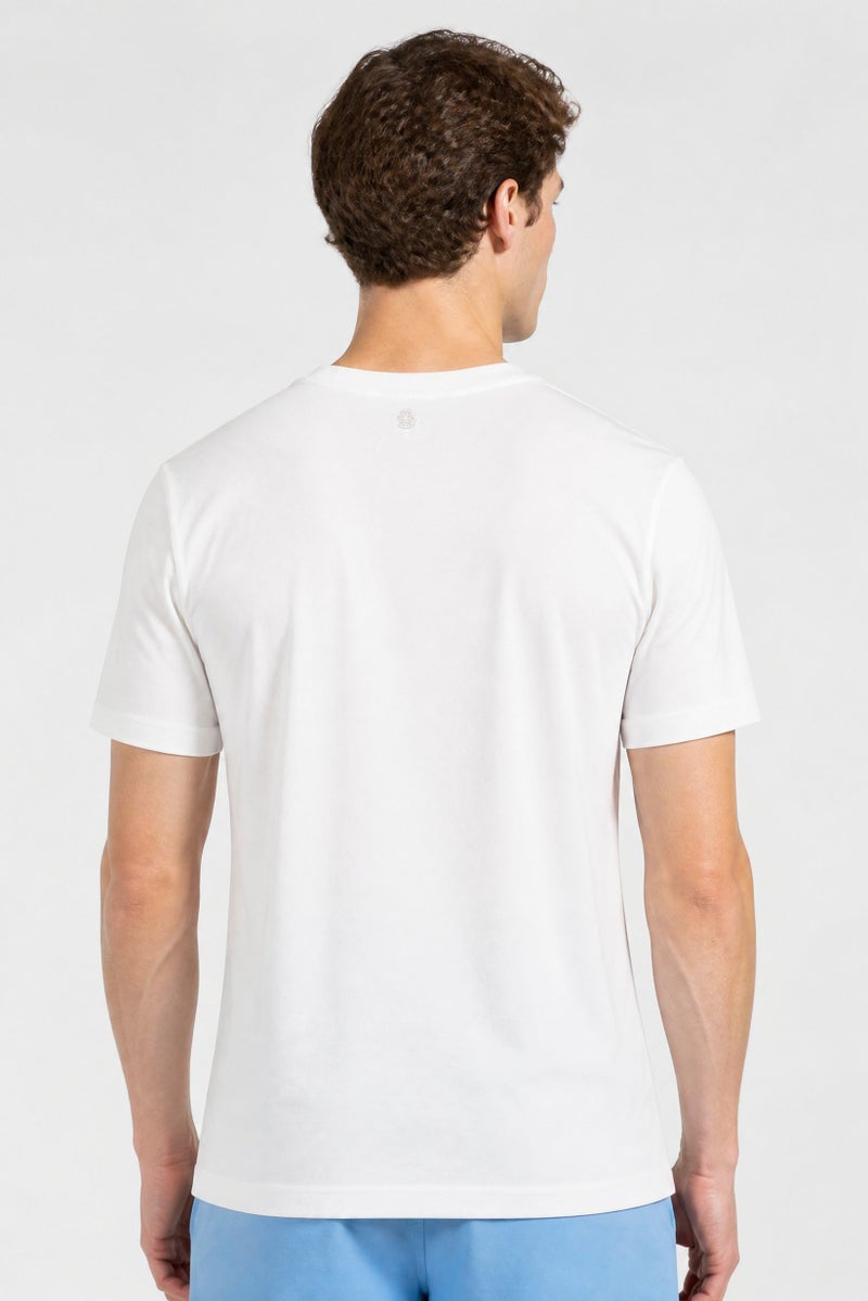 Gaiam Men Slim Fit Short Sleeve Training T-Shirt, White - Image 3