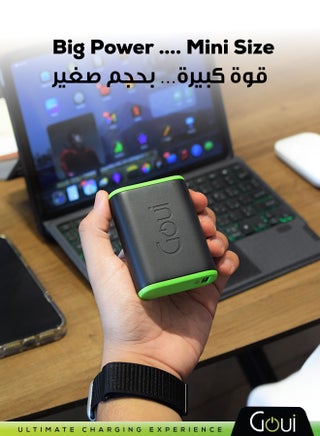 BOLT 10000mAh Power Bank | 20W PD And QC 3.0 Super Fast Charging | Compact, Airline Safe And Travel Ready | Includes Type-C Cable - Black - view 2