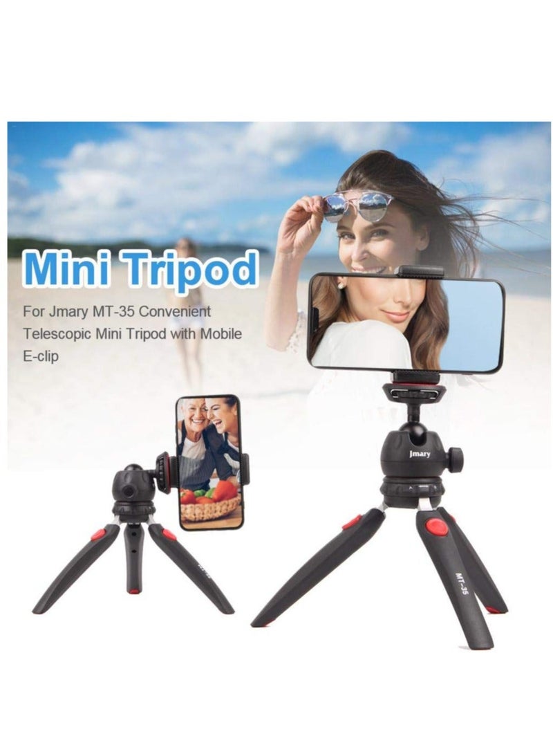 Jmary MT-35 - Table Top Mini Portable Fold-able Extendable Tripod Stand for Mobile Phones and DSLR & Digital Cameras - Image 3