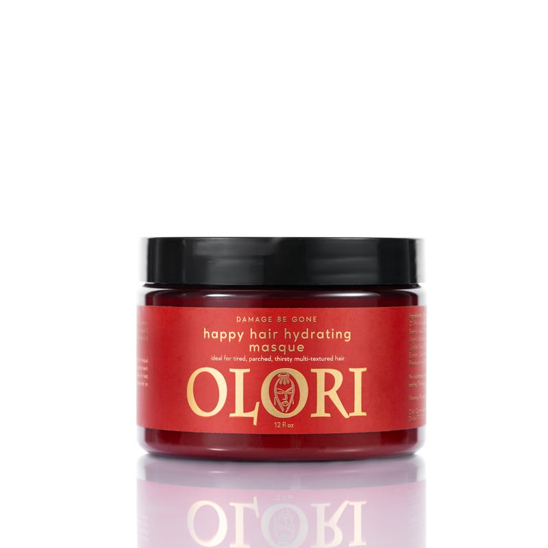 OLORI Happy Hair Mask for Dry Damaged Hair and Growth | Moisturizing Hair Mask for Curly Hair | Hydrating with Batana Oil to Help Nourish, Restore Softness & Strength - Image 1