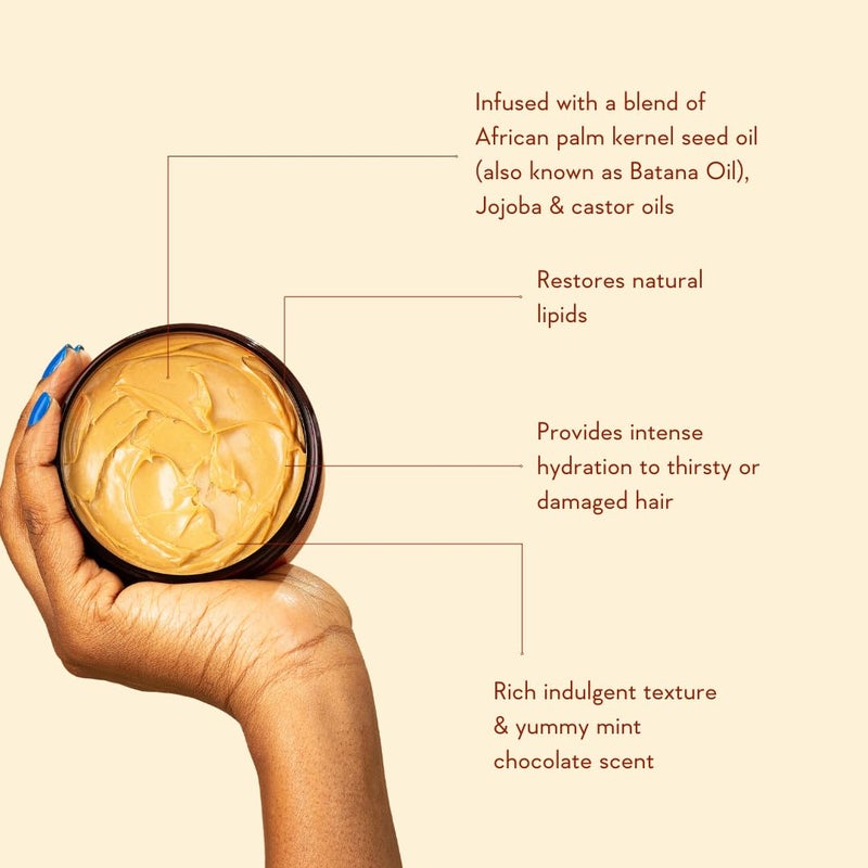 OLORI Happy Hair Mask for Dry Damaged Hair and Growth | Moisturizing Hair Mask for Curly Hair | Hydrating with Batana Oil to Help Nourish, Restore Softness & Strength - Image 2