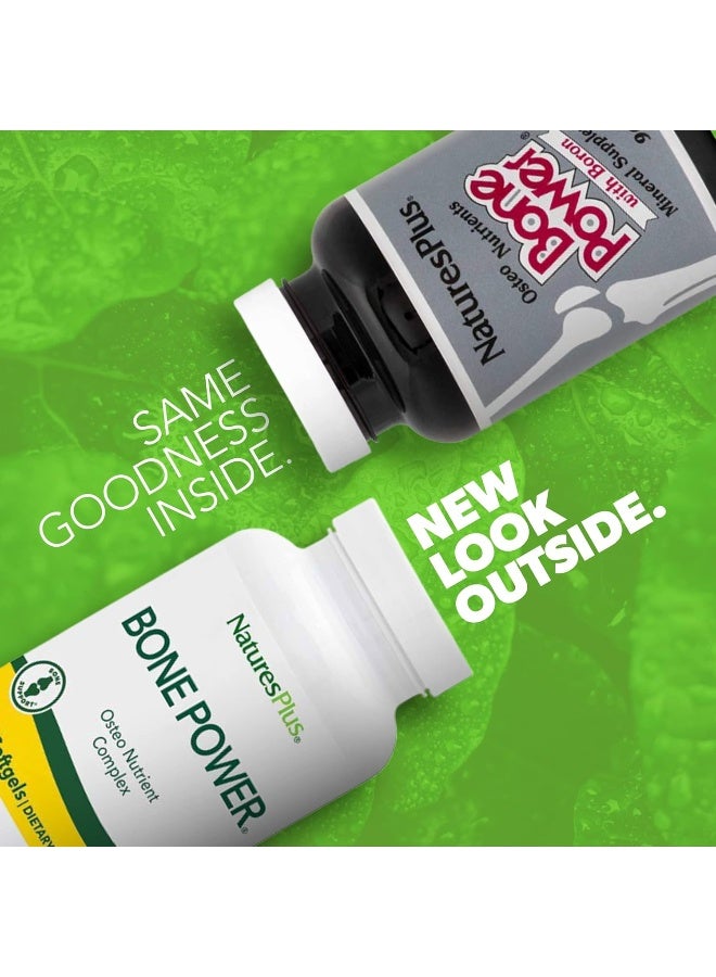 Nature's Plus Bone Power with Boron Milk Free 90 Soft Gels - Image 2