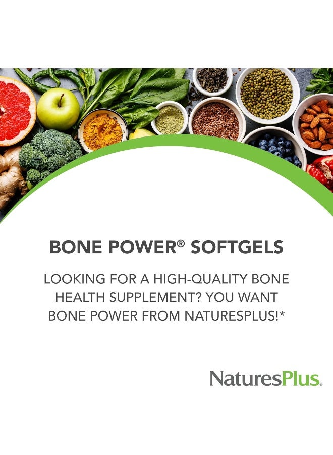 Nature's Plus Bone Power with Boron Milk Free 90 Soft Gels - Image 3