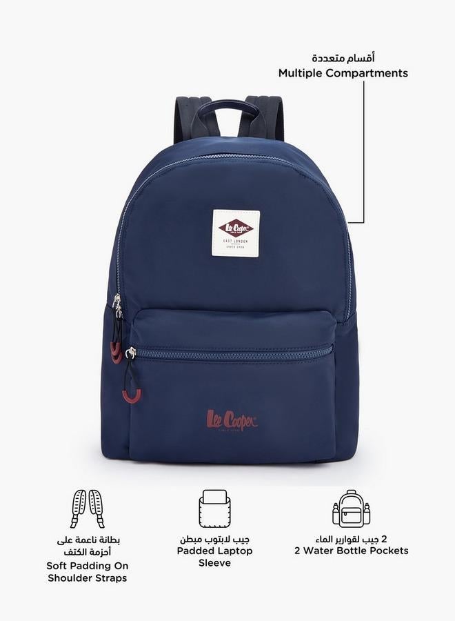 Lee Cooper Solid School Backpack With Adjustable Shoulder Straps - 33x16x42 CM - Image 3