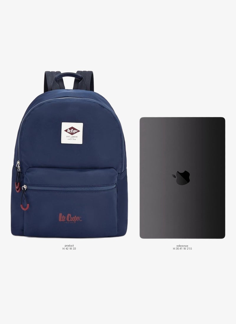 Lee Cooper Solid School Backpack With Adjustable Shoulder Straps - 33x16x42 CM - Image 2