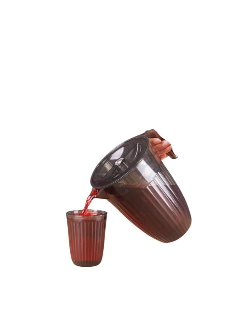 دورق أكريليك خامة متينة وتصميم عصري OM (اسود, دورق مع 2 كوب) - Image 1