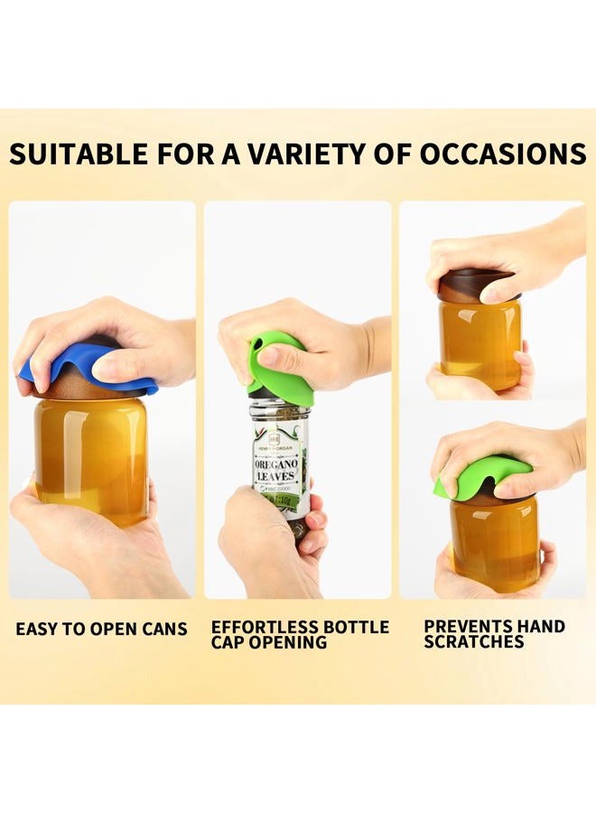 Cuxnoo 4-Pack Silicone Jar Opener Gripper Pads, 5 Inch Round Non-Slip Bottle Lid Opener for Easy Opening, Heat-Resistant Cup Coasters, Food-Grade Silicone, Reusable Kitchen Helper - Image 3
