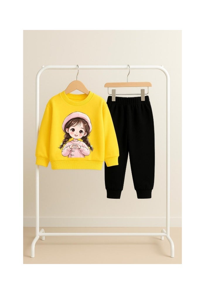 Viel Innate Stylish Yellow Sweatshirt for Girls - Image 4