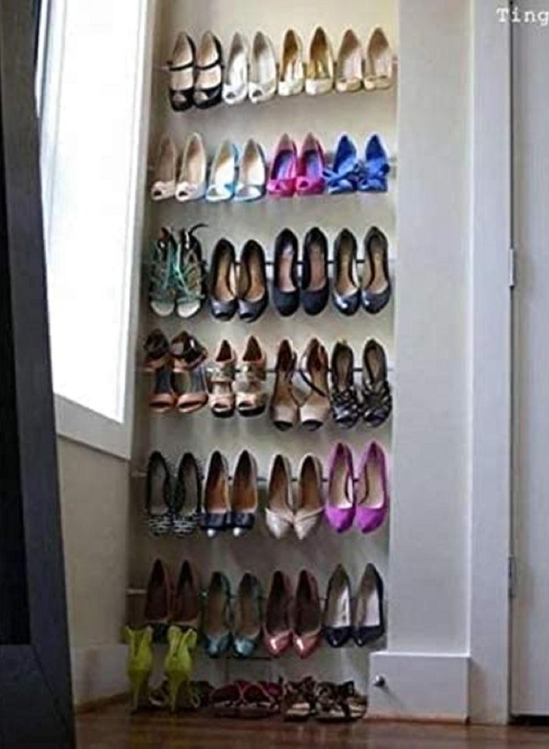 althiqahkey Shower Curtain Bathroom Shower Curtain Rod Adjustable Shower Curtain Tension Rod Extendable Bath Curtain Pole White 25cm to 40cm Diameter 1.3cm - Image 4