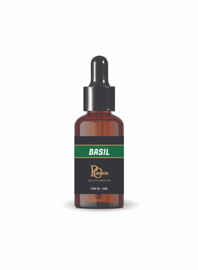 PARO OUD Basil Oil, Therapeutic Grade, Pure and Natural Basil Essential Oil from Himalaya - Image 1