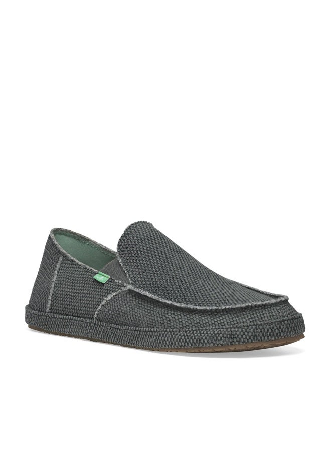 Sanuk Mens Rounder Loafer | Mens Shoes | Slip On Shoes for Men | Men's Slip-on Loafers | Comfort Footbed, Pirate Black, 11 - Image 1