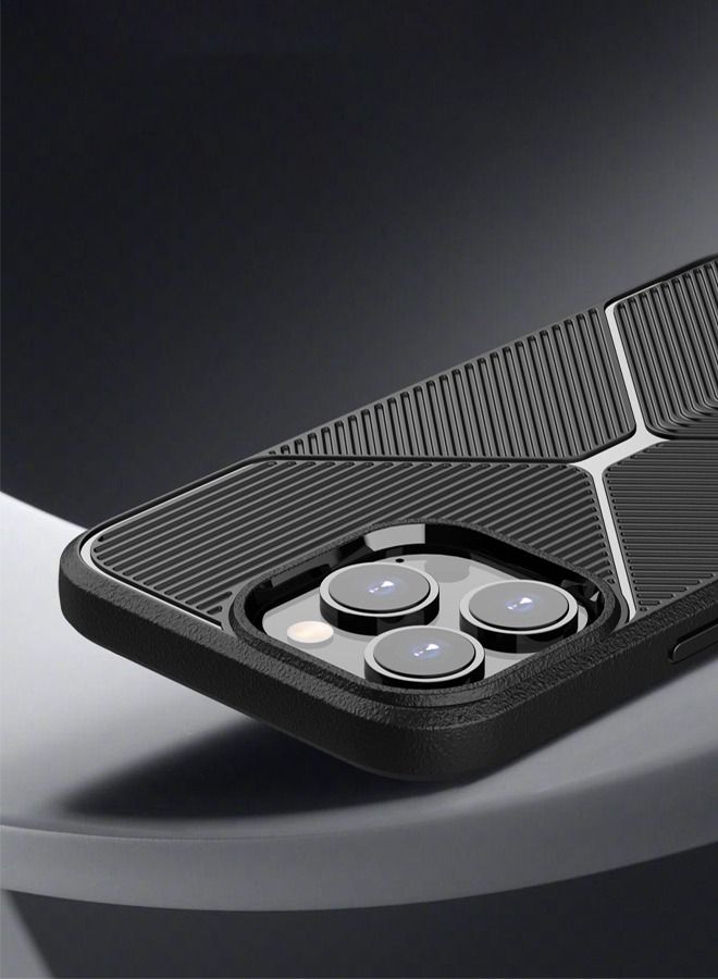 TEAM LUXURY Shock Resistant Drop Soft Mobile Phone Case For Apple iPhone 14 Pro 6.1 Inch Black - Image 4