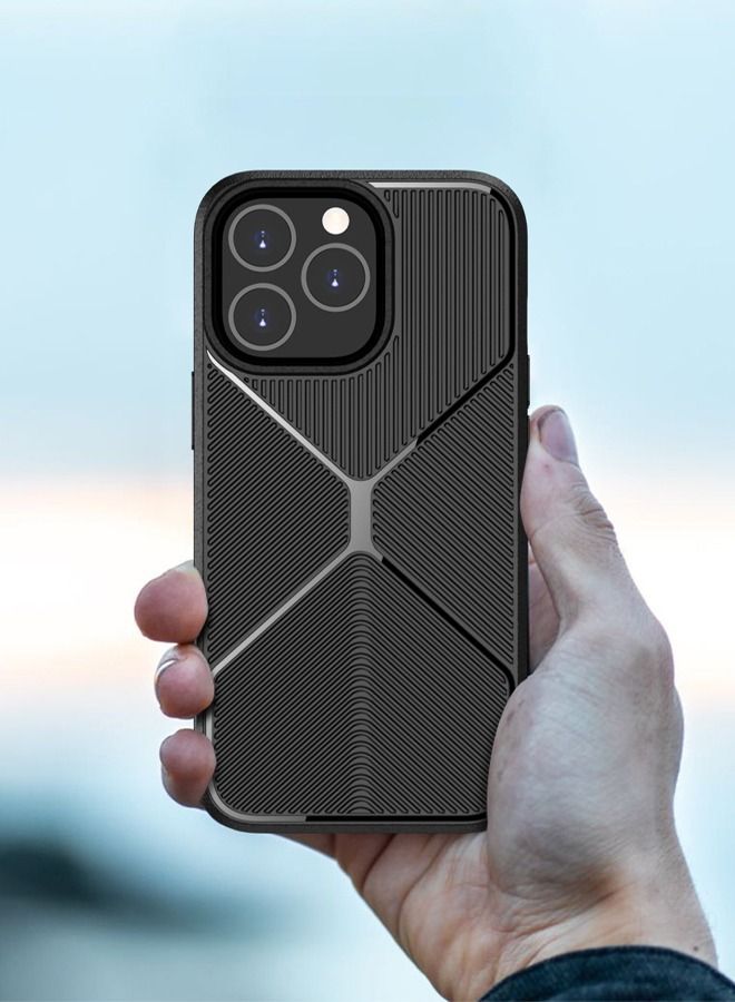 TEAM LUXURY Shock Resistant Drop Soft Mobile Phone Case For Apple iPhone 14 Pro 6.1 Inch Black - Image 2