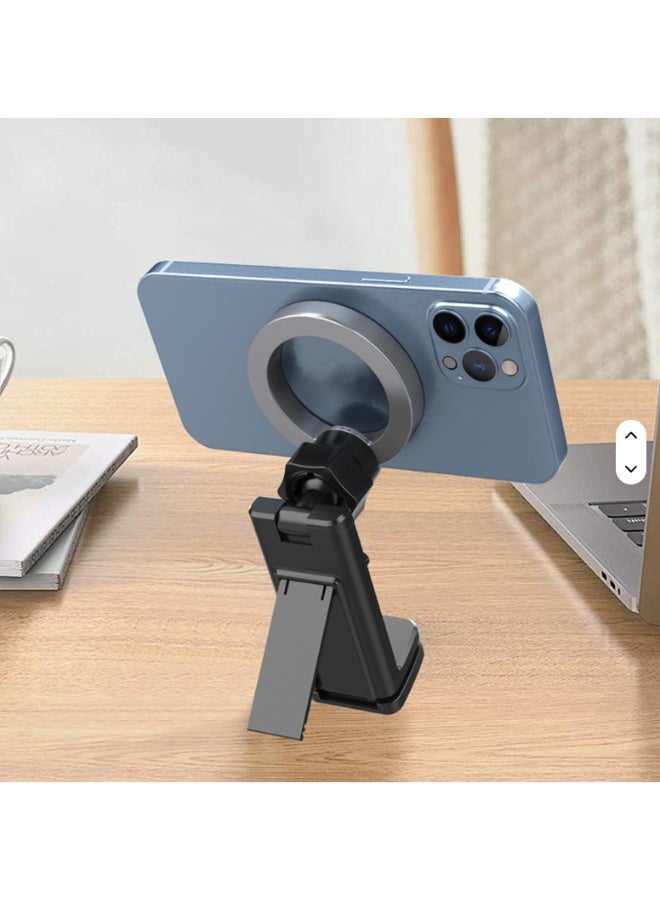 MPBLBERRI Travel Phone Holder – Portable Adjustable Mobile Stand with 360° Rotation, Compact Foldable Phone Mount for Desk, Travel, Video Calls & Streaming - Image 3