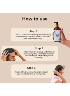 Fix My Curls Cleansing Shampoo For Curly Hair & Wavy Hair| Enriched With Apple Cider Vinegar, Tea Tree & Rosemary Oil| Anti-Frizz, Anti-Itch | Ph Balanced, Paraben-Free, Silicone-Free & Sulfate-Free 250Ml  - Image 3
