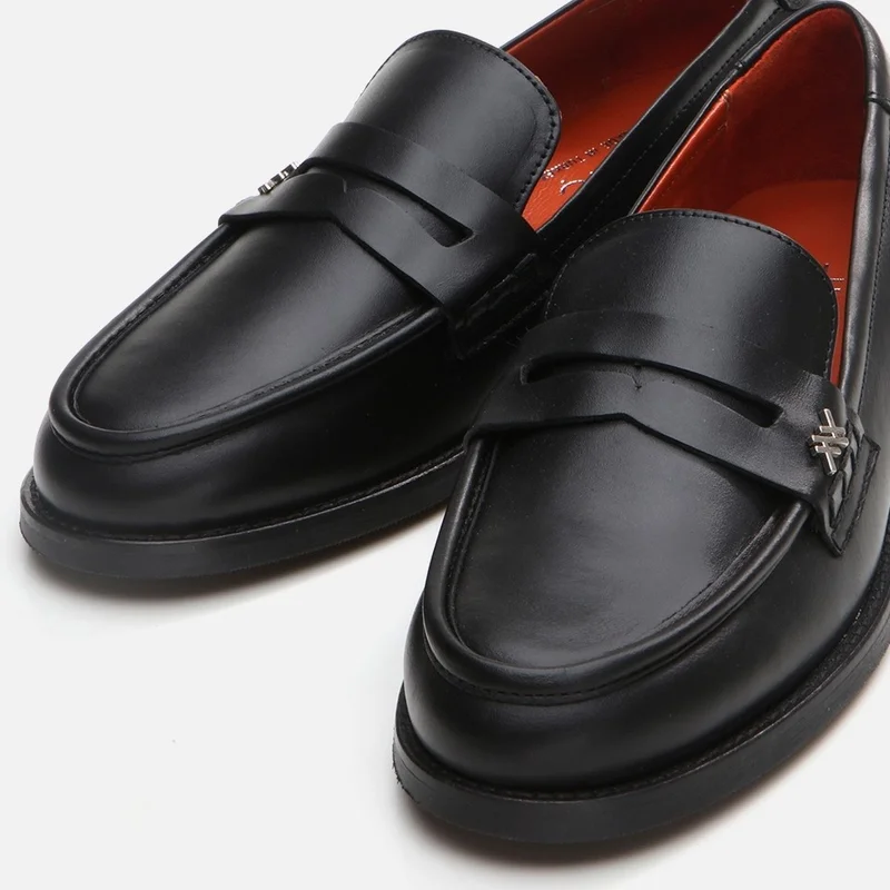 Hotiç 01AYH291710A100 GENUINE Leather Black Women's Loafer
