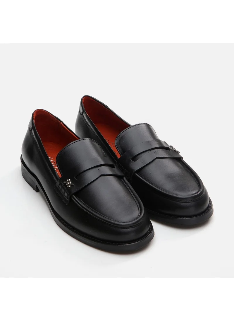Hotiç 01AYH291710A100 GENUINE Leather Black Women's Loafer